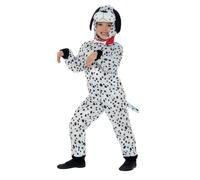 Smiffys Dalmatian Costume, Black & White with Hooded Jumpsuit & Tail, Children's