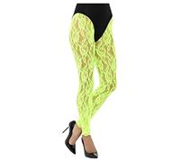 Smiffys, Damen 80er Jahre Spitzen Leggings, One Size