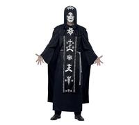 Black Magic Halloween Fancy Dress Dark Arts Voodoo Costume Men Medium