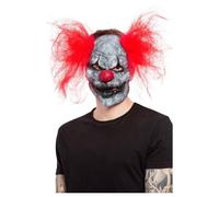 Smiffys Dark Clown Latex Mask in Mid Grey Smiffys Mid Grey