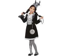 Smiffys Dark Mad Hatter Girl - Halloween Costume, Fancy Dress Age 4-6