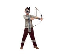 Dark Spirit Warrior Fancy Dress Costume Kids Unisex Medium - Age 7-9