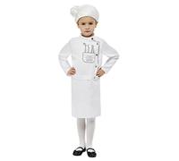 Smiffys David Walliams Deluxe Demon Dentist Costume, White with Dress & Wig, Officially Licensed David Walliams Fancy Dress, Child Dress Up Costumes