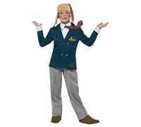 Smiffys Child Costume David Walliams Grandpas Great Escape Deluxe Blue – Officially Licensed