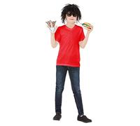 Smiffys David Walliams Ratburger Kit, Black Wig, Glasses, Burger Accessory & Finger Puppets, Officially Licensed David Walliams Fancy Dress, Child Dress Up Accessories