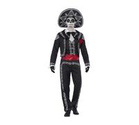 Smiffys - Day of the Dead Senor Bones Costume - Men