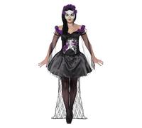 Smiffys Day Of The Dead Senorita Muertos Adult Womens Halloween Costume