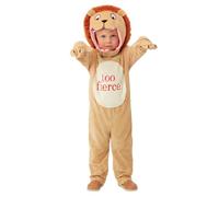 Smiffys Dear Zoo Deluxe Lion Costume for Kids, All-in-One, Character Hood, and Gloves, Officially Licensed, Soft Fabric, Perfect for World Book Day and Comfortable Unisex Fit