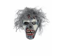 Smiffys Decaying Zombie Mask in Grey Smiffys Grey
