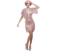 Deluxe 20s Vintage Pink Flapper Costume