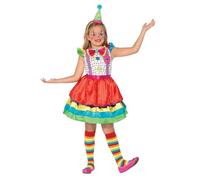 Smiffys Deluxe Clown Kostüm für Mädchen, mit Kleid und Hut
