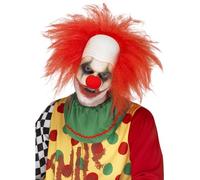 Smiffy's 44898 Deluxe Clown Wig (one Size) - Fancy Dress Mens Halloween Horror - deluxe clown wig fancy dress mens halloween horror accessory red