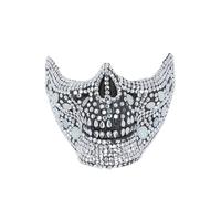 Smiffys Deluxe Crystal Skull Half Face Mask