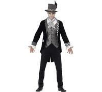 Smiffys Deluxe Dark Hatter Costume, Black, M - Size 38-40
