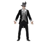 Smiffys Deluxe Dark Hatter Costume Set in Black | Size: Medium Smiffys Black M