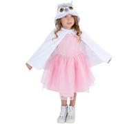 Smiffys Deluxe Baby Owl Plush Cape, Kids, Children's Animal Fancy Dress, Book Character Dress Up Accessories