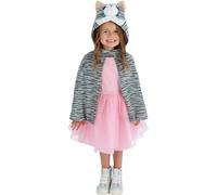Smiffys Deluxe Kitten Plush Cape, Kids, Children's Animal Fancy Dress, Cat Dress Up Accessories
