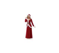 Smiffys Deluxe Ms Claus Costume, Red, L - UK Size 16-18