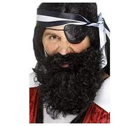 Smiffys Deluxe Pirate Beard Costume Accessory - black - One size