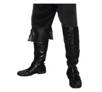 Smiffy's Deluxe Pirate Bootcovers - Black(Size: US One Size)