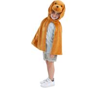 Smiffys Deluxe Puppy Plush Cape in Brown | Size: 4-6 Years Smiffys Brown 4-6 Years