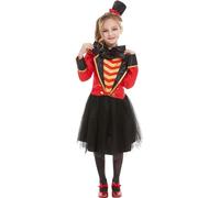 Girls Deluxe Greatest Ringmaster Circus Show Party Fancy Dress Costume Kids Book