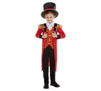 Smiffys Deluxe Ringmaster Costume Set in Red | Size: 7-9 Years Smiffys Red 7-9 Years