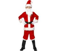 Smiffys Deluxe Santa Christmas Costume in Red | Size: 4-6 Years Smiffys Red 4-6 Years