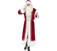 Deluxe Santa Cloak, Christmas Adult Fancy Dress, up to 44"