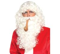 Smiffys Santa Dress Up Kit - Beard, Glasses, Pipe