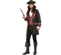 Deluxe Pirate Swashbuckler Family Couples Kids Adults Fancy Dress Pirates Outfit