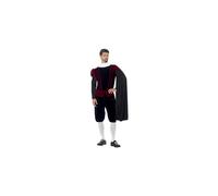 Smiffys Deluxe Tudor Lord Costume, L - Size 42 inch-44 inch, Black