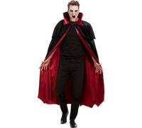 Smiffys Deluxe Vampire Cape in Black Smiffys Black