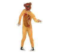 Smiffys Deluxe Zombie Teddy Bear Costume, Brown with Bodysuit & EVA Mask, Halloween Zombie Alley Fancy Dress, Zombie Dress Up Costumes