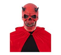 Smiffys Devil Latex Mask in Red Smiffys Red