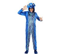 Smiffys Dinosaur Onesie Costume with Hooded All in One, Children's Animal Fancy Dress, Animal Dress Up Costumes