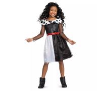 Smiffys Disney Villains Cruella Deville Classic Girls Costume M Age 7 to 8 Years