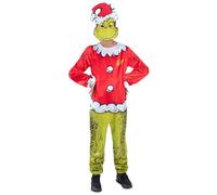 Smiffys Dr Seuss The Grinch Santa Costume Age 10-12