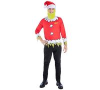 Smiffys Dr Seuss The Grinch Santa Kit, X-Large