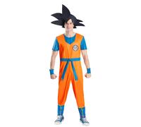 Smiffys Dragon Ball Z Goku Costume Adults, Official Licensed Anime Cosplay Outfi