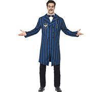 Smiffys Duke of the Manor Costume, Blue, XL - Size 46 Inch-48 Inch