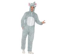 Smiffys Elephant Jumpsuit with Hood Adult Fancy Dress Costume
