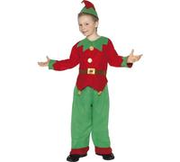 Smiffys Elf Costume, Red & Green (Size M)