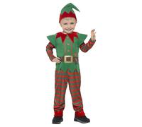 Smiffys Elf Costume Set in Red | Size: 4-6 Years Smiffys Red 4-6 Years