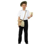 Smiffys Evacuee Costume Accessory Set in Brown Smiffys Brown One Size