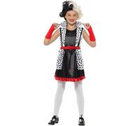 Smiffys Evil Little Madame Costume, Black & White (Size L)