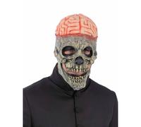Smiffys Exposed Brain Skull Latex Mask Smiffys Multicolor