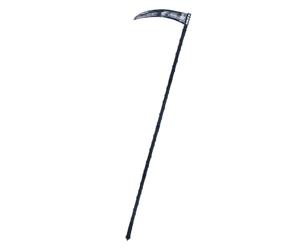 Smiffys Extendable Grim Reaper Scythe, Black 6 Pieces, 138cm/54in, Halloween Fan