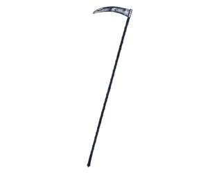 Smiffys Extendable Grim Reaper Scythe, Black 6 Pieces, 138cm/54in, Halloween Fancy Dress Accessory, Halloween Fancy Dress Accessories Dress Up Grim Reaper, Skeleton, Death Costume