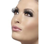 Smiffys Eyelashes, Black 60s Style, Long, Contains Glue, Fever Eyelashes Fancy Dress, Fever Dress Up Cosmetics & Disguises.